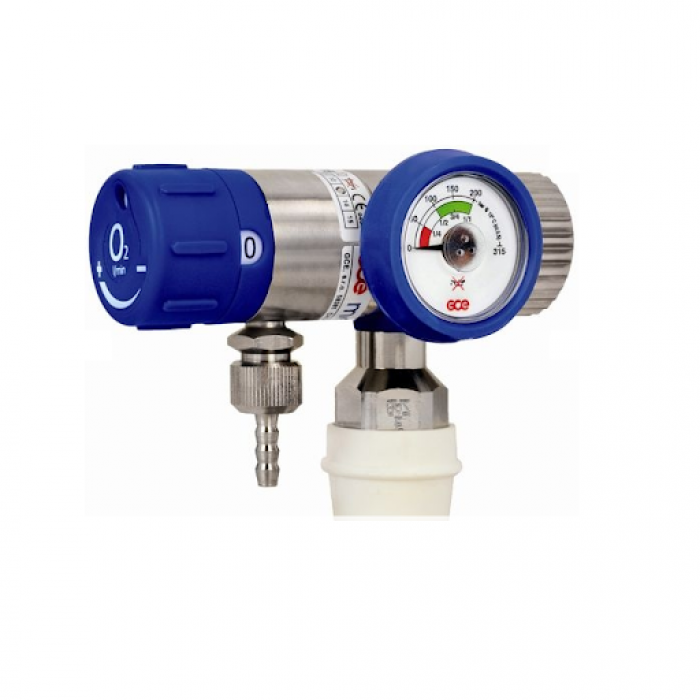 MEDISELECT II pressure regulator O2, 25 L, QC, hose nipple G 3/8