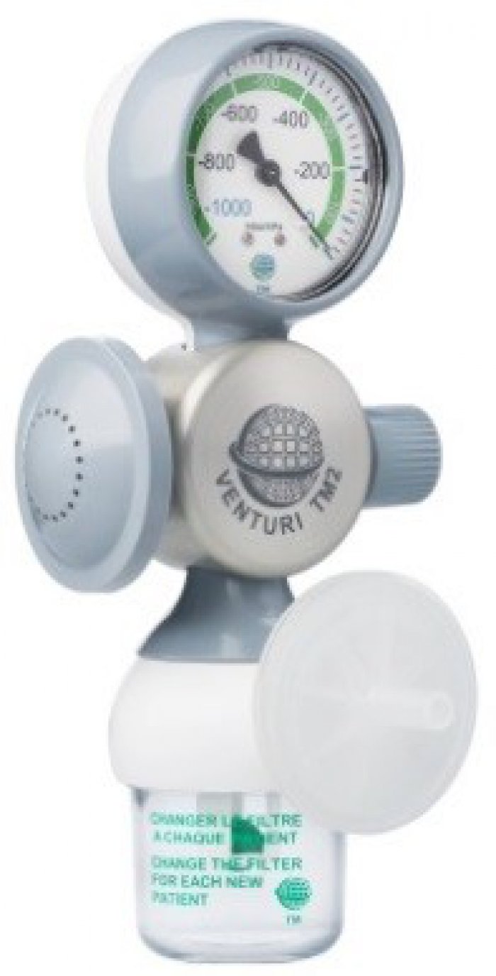 TM2 ejector, 1000 mbar, AIR or O2, 100 ml safety jar, without quick coupling