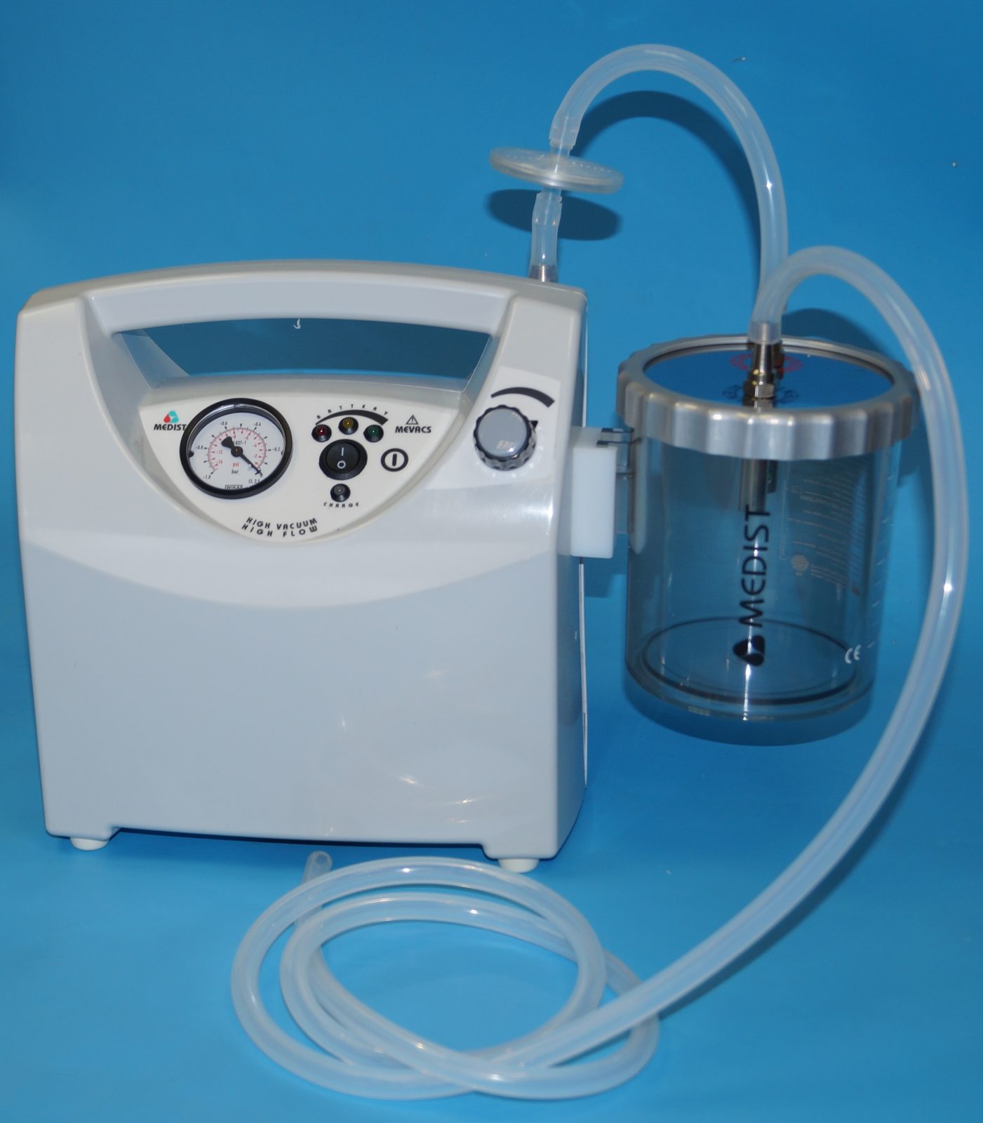 MEVACS M30 230/12V electric suction unit – side view