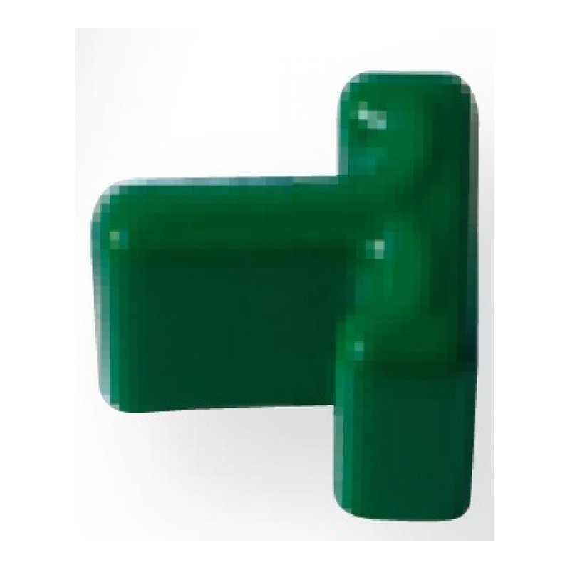 PVC end cap for rail – green — MEVACS